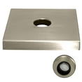 thumbnail image 6 of 1 Pcs 3.5inch Large Shower Flange Square Plumbing Cover Plates, Universal Large Replacement Escutcheon Cover Plate for Covering Gaps, Holes, Fits All Standard 1/2" Pipes(Brushed), 6 of 7
