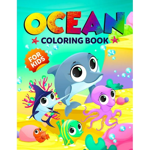 Download Ocean Coloring Book For Kids Paperback Walmart Com Walmart Com