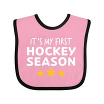 Inktastic It's My First Hockey Season Boys or Girls Baby Bib
