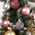 thumbnail image 5 of QHUDLV 6cm Plastic Christmas Balls, Lightweight Ornaments for Holiday Tree Decor, 5 of 9