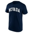 thumbnail image 2 of Men's Navy Nevada Wolf Pack Basic Team Arch T-Shirt, 2 of 3