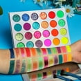 thumbnail image 3 of Neon 24 Color Glow In The Dark Glitter Eyeshadow Palette Neon Eye Shadow Luminous Eye Shadow Palette, 3 of 8