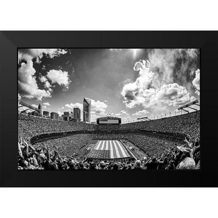 South Carolina Picture Archive 14×11 Black Modern Framed Museum Art Print Titled – Carolina Panthers Military Appreciation Football Game