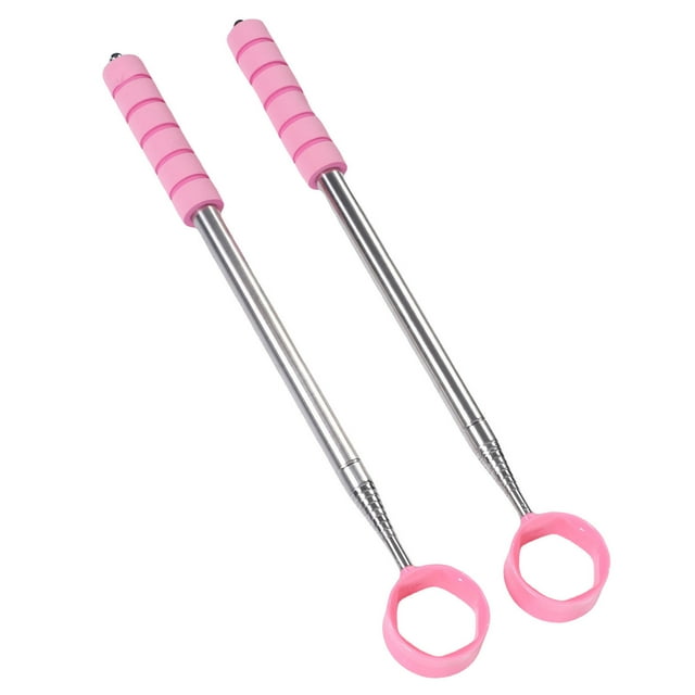 Golf Ball Retriever, 2pcs Stainless Steel Telescopic Club Ball Grabbers Pickers with Anti Slip Handle for Course Accessories