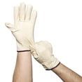 thumbnail image 2 of Anchor Brand 4000 Series Pigskin Leather Driver Gloves, Large, Yellow, 12 Pairs, 2 of 2