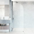 thumbnail image 6 of VIGO Arden 34 in. W x 78 in. H Frameless Fixed Shower Screen Door in Stainless Steel with 3/8 in. (10mm) Clear Glass, 6 of 11