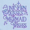 thumbnail image 2 of CafePress - UNICORN KISSES And MERMAID WISHES Body Suit - Long Sleeve Cotton Baby Bodysuit, 2 of 4