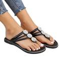 thumbnail image 3 of jiaxiM Flip Flops for Women Platform Thong Sandals Quick Dry Summer Slippers Non- Woven Sole Orthofeet Shoes for Women Summer Beach Vacation Travel Casual Daily Slides, 3 of 7