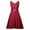 Red, variant on Bigersell Tank Dress Women Zipper Lace Off Shoulder Sleeveless Round Neck Dress Princess Mini Dress Tall Bodycon Dress Style 20818, Female Below The Knee Dresses Wine M