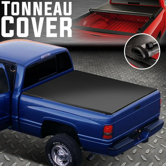 FOR 94-02 DODGE RAM TRUCK 6.5FT FLEETSIDE BED SOFT VINYL ROLL-UP TONNEAU COVER