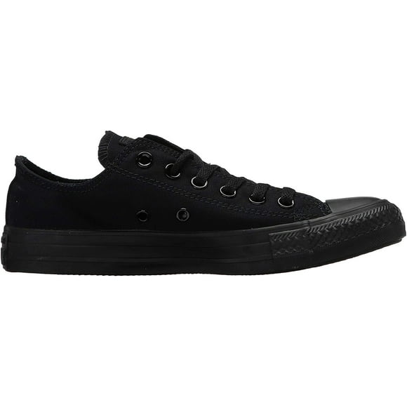 Converse Unisex's Low-Top_Sneakers, Black Monochrome, 6.5 Women/4.5 Men