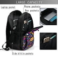 thumbnail image 4 of Balery Cinco De Mayo Floral Mochila con carga USB para hombre y mujer - Mochila impermeable y antirrobo para laptop con puerto USB para viajes, trabajo, 4 of 7