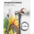 thumbnail image 6 of nqOlkjepod Outdoor Curtains for Patio Waterproof, Sunflower Outdoor Privacy Panels Grommet, Country Eucalyptus Green Yellow Botanical Blackout Outside Curtains for Porch/Cabana 54"x84", 1 Panel, 6 of 8