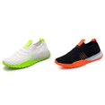 thumbnail image 1 of (2-Pack) Rinsvye Couples Printed Running Shoes Lightweight Mesh Design Breathable Sole Trendy Look For Men And Women Sporty Style Daily Exercise Comfortable Fit, 1 of 9