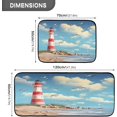thumbnail image 3 of Coolnut Kitchen Rugs 2 Piece Waterproof Non Slip Kitchen Mat Lighthouse on Sunny Day Kitchen Rug Set for Sink Office Kitchen Cafe, 19.7"x47.2"+19.7"x27.6" Home Decor Gifts, 3 of 7