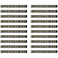 thumbnail image 1 of 20 Sets Price Display Square Adjustable Price Tag for Price Display Counter Stand Number Letter Dollar Price Block Kit M,20 x Price Block Kit,Black & Gold, 1 of 6