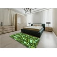 thumbnail image 5 of Ahgly Company Machine Washable Indoor Square Transitional Green Area Rugs, 8' Square, 5 of 7