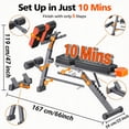 thumbnail image 7 of Roman Chair,Blacksmith Multi-Functiona Adjustable Weight Bench,880 LBS Capacity Back Extension Machine for HyperBack Extension for Glutes, Hamstrings & Lower Back,Black, 7 of 7