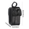 thumbnail image 3 of Eigraketly PU grano de carbono bicicleta marco frontal bolsa impermeable cremallera pantalla táctil visera teléfono inteligente almacenamiento Ciclismo, 3 of 6