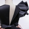 thumbnail image 4 of Girls Dress Elegant One Shoulder Formal Ruffle Trim Birthday Party Dresses with Bow Belted for 2-10 Years, 4 of 8