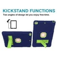 thumbnail image 7 of iPad 10.2 Case 7th Generation, Allytech Hybrid Dual Layers Heavy Duty Shockproof Defender Build Kickstand Drop Protection Case Cover for Apple iPad 7th Gen 2019, Navyblue/Olivine, 7 of 7