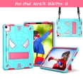 thumbnail image 1 of Kids Case for iPad Pro 11" 2022/2021/2020/2018/iPad Air 5/Air 4 10.9", Heavy Duty Rugged Cover with Foldable Kickstand Crossbody Shoulder Strap Pencil Holder Shockproof Case,Black+Rose, 1 of 6