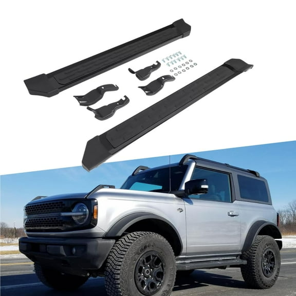 ONEPI Running Board Compatible with Ford Bronco 2Door 2021 2022 2023 2024 2025，Anti-Sliding, Side Step Bars