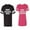 Men Black / Women Pink, variant on I love My Awesome Husband wife Matching Couple Cotton Jerseys (Men Black / Women Purple) (Men XL / Women XL)