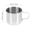 thumbnail image 3 of Miangastore Stainless Steel Frothing Pitcher Daily Use Frothing Pitcher 3Pcs 1.18X1.18X1.18in, 3 of 9