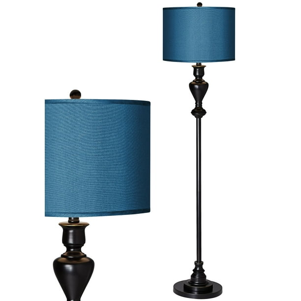 Possini Euro Design Modern Floor Lamp, Blue Lamp Shades For Floor Lamps