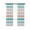 Coral Teal, variant on Green Ombre Grey Striped Blackout Curtains, Light Blocking Print Window Curtains, Farmhouse Stripe Modern Thermal Insulated Window Drapes for Living Room Kitchen Cafe 2 Panels, 104"W x 63"L