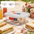thumbnail image 1 of Transparent Plastic Food Container, Airtight Kitchen Storage With Stackable Design, for Pantry Organization, Clear, 1 of 6