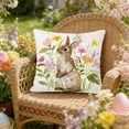 thumbnail image 1 of QTOCIO Easter Pillow Rabbits Patterns Throw Pillow Cases Decorative Cushion Covers For Sofa Couch Home Easter Decor, 1 of 4
