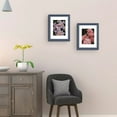 thumbnail image 2 of FungYuan 2PACK 11x14 Wood Picture Frame , Display Photo 11x14 Matted to 8x10 Wall Frame, Blue, 2 of 6