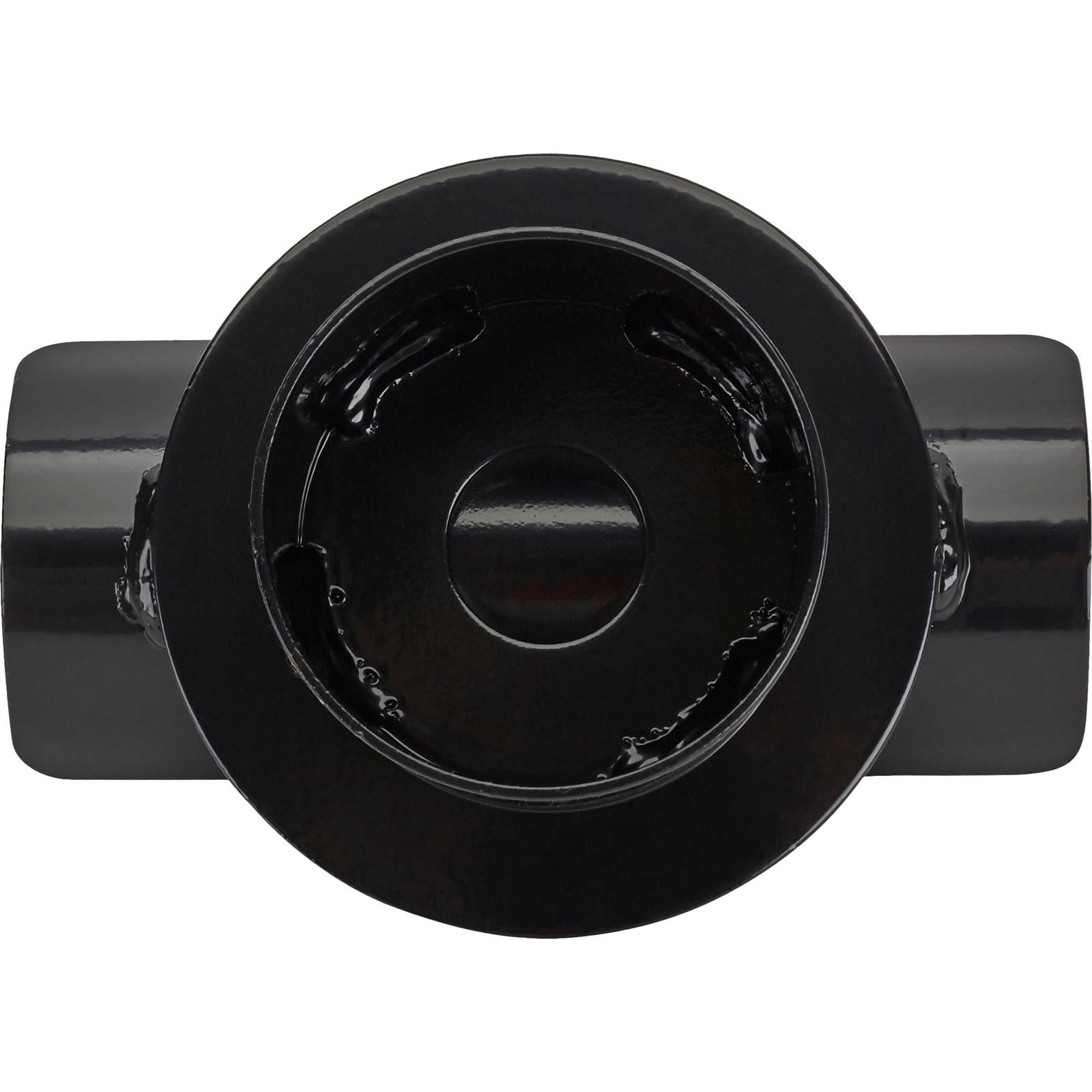 Speedway Motors Universal Lower Coil Spring Mount Perch for 3 Inch Axle Tube, Weld-On, Compatible with 3 3/8" I.D. to 5" O.D. Springs, Black Painted Steel Construction, Sold Individually