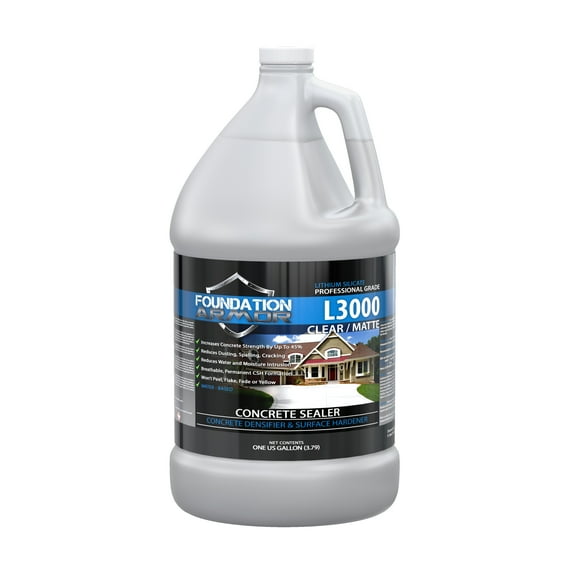 1 Gallon Armor L3000 Lithium Silicate Concrete Densifier Sealer and Surface Hardener (Ready To Use)