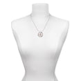 thumbnail image 3 of Delight Jewelry Rose Goldtone AB Crystal Lucky Star Laugh Ring Charm Necklace, 18", 3 of 4