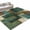 Green, variant on Area Rugs 4'x6'. Teal Green Boho Carpet Runner Indoor Outdoor Rugs Home Decor Aesthetic, Color Block Geometric Modern Non Slip Mats Washable Accent Rug for Living Room Bedroom