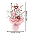 thumbnail image 3 of Valentines Day Heart Table Tree Decoration, 16 Inch Lighted Valentines Tree Decor for Valentines Day Party Home Decor, 3 of 6