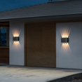 thumbnail image 4 of Aplique de pared LED impermeable para exteriores e interiores, iluminación hacia arriba y hacia abajo IP65, CA 86-265 V, 2 W, 4 W, apto para escaleras de jardín, luz nocturna, 4 of 5