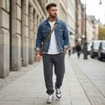 thumbnail image 7 of Delconic Mens Casual Loose Fit Fleece Sweatpants Plus Size Drawstring Elastic Waist Jogger Pants with Pockets Tapered Leg Dark Gray 3XL, 7 of 7