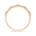 thumbnail image 2 of ANGARA Natural 0.04 Ct. Diamond Vintage Inspired Wedding Band Ring in 14K Rose Gold for Women (Ring Size: 12), 2 of 9