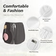 thumbnail image 4 of Salouo Vinyl Records Print Women's 2 in 1 Running Shorts Double-Layer Shorts Athletic Workout Gym Yoga Shorts Running Shorts for Women-XX-Large, 4 of 7