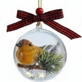 thumbnail image 2 of 3D Christmas Ornament with Floating Birds, Music Box & Snow Globe Effect - Realistic Hanging Decor for Holiday Tree, 2 of 5