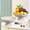 White #3, variant on Plastic Fruit Platter with Detachable Base - 9.84 Inch Vegetable Tray for Draining and Serving - Snack or Candy Plate for Home Kitchen Living Room Coffee Table - Lightweight Household Serving Dish