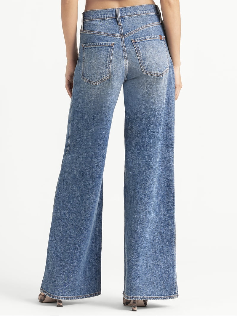 Jessica Simpson Women's and Women's Plus Freesia Wide Leg Jeans