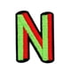 thumbnail image 5 of EeaseMX 26 parches adhesivos creativos con letras en inglés, parches bordados coloridos de dibujos animados, accesorios de ropa DIY, decoración, 5 of 7