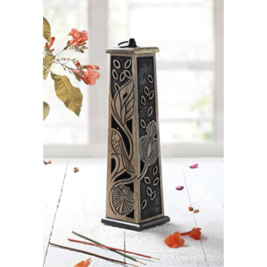 Incense Holder and Burners Wooden Incense Stick Tower Handmade Burner