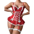 thumbnail image 2 of CAILDANL Women's lace pajama set, 2 of 5