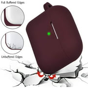 V-MORO Airpods Pro Case Compatible with Airpods Pro Silicone Protective case Cover (2019) Burgundy